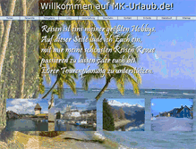 Tablet Screenshot of mk-urlaub.de